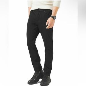 Michael Kors Men’s Pants 38x32 Black Parker Slim Fit Stretch Casual Chino Pants